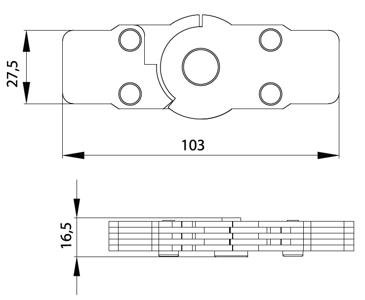 FOLDING MECHANISM EMPTY