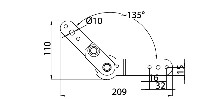 ARM MECHANISM 3 LEVEL EKSAN