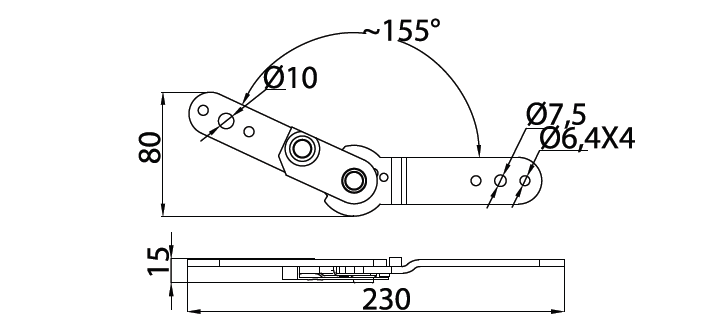 ARM MECHANISM 3 LEVEL EKSAN