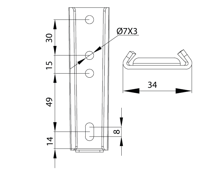 METAL SLIDER 12 CM