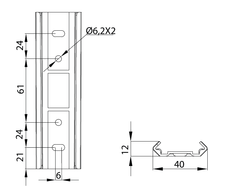 METAL SLIDER 15 CM