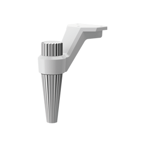 PLASTIC LEG B2ST WHITE-CHROME