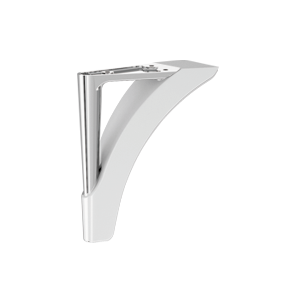 PLASTIC LEG 5L3MP5S WHITE-CHROME