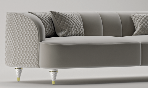 PLASTIC LEG P2T2K WHITE-BRASS
