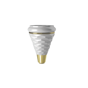 PLASTIC LEG P2T2K WHITE-BRASS