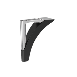 PLASTIC LEG 5L3MP5S BLACK-CHROME