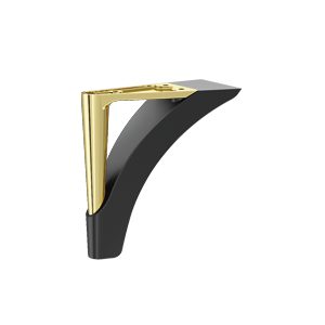 PLASTIC LEG 5L3MP5S BLACK-BRASS